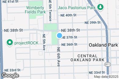 Map image of the property - 3670 NE 6th Ave