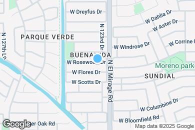 Map image of the property - 12317 W Rosewood Dr