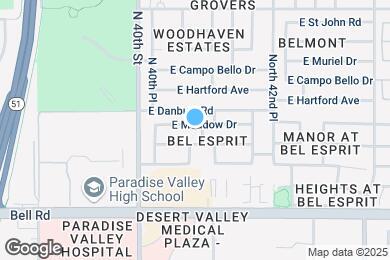 Map image of the property - 4067 E Meadow Dr