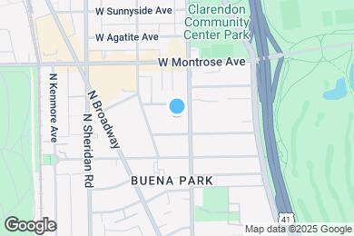 Map image of the property - 4240 N Clarendon Ave