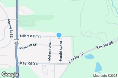 Map image of the property - 1147 Hillcrest Dr SE