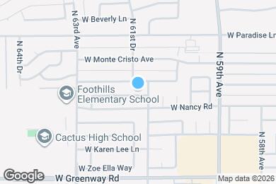 Map image of the property - 6110 W Tierra Buena Ln