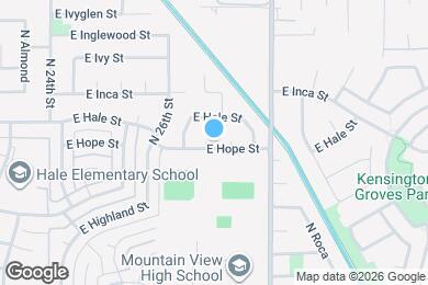 Map image of the property - 2666 E Hope St