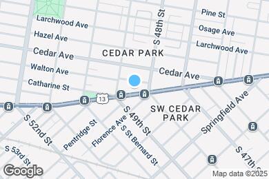 Map image of the property - 4817 Baltimore Ave
