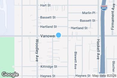 Map image of the property - 15938 Vanowen St