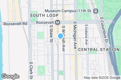 Map image of the property - 1300 S Wabash Ave
