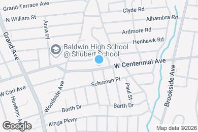 Map image of the property - 929 Centennial Ave