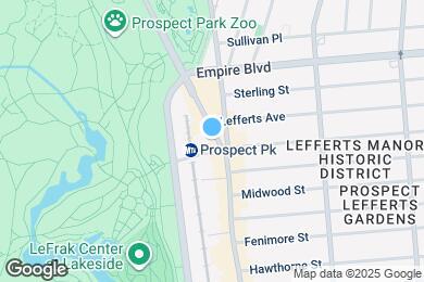 Map image of the property - 1BR 1BA Right Beside Prospect Park East En...