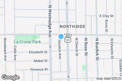 Map image of the property - 1208 Princeton Ave