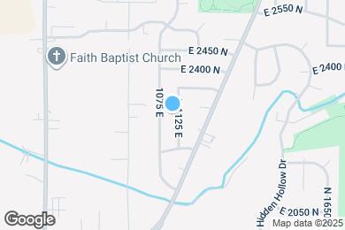 Map image of the property - 2297 N 1125 E