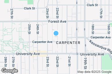 Map image of the property - 1312 22nd St