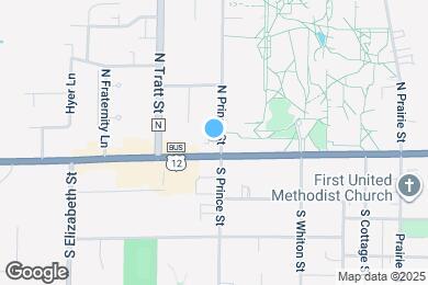 Map image of the property - Campus Edge Apartments