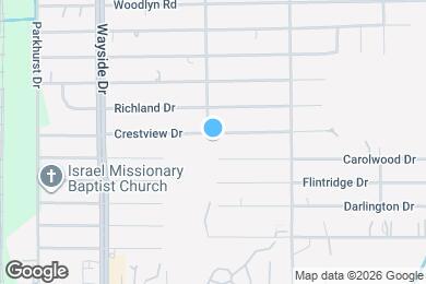 Map image of the property - 8102 Crestview Dr