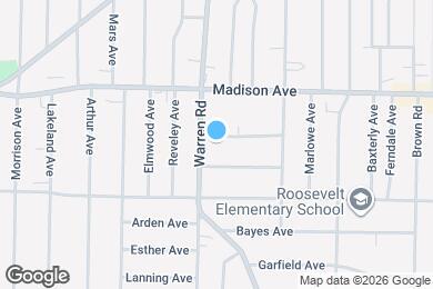 Map image of the property - 14809 Leonard Ave