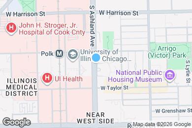 Map image of the property - 899 S Ashland Ave