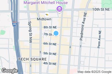 Map image of the property - 860 Peachtree St NE