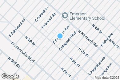 Map image of the property - 620 E San Jose Ave