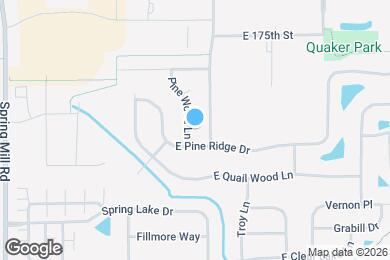 Map image of the property - 17317 Pine Wood Ln