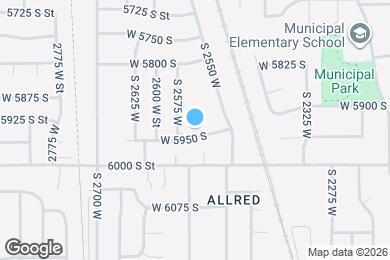 Map image of the property - 2566 W 5950 S