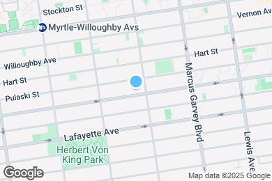 Map image of the property - 825 DeKalb Ave
