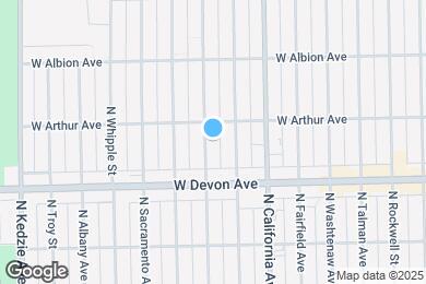 Map image of the property - 6441 N Francisco Ave