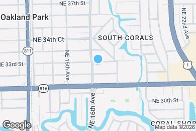 Map image of the property - 1618 NE 33rd St