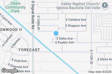 Map image of the property - 10944 E Delta Ave