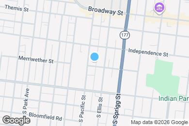 Map image of the property - 820 Merriwether St