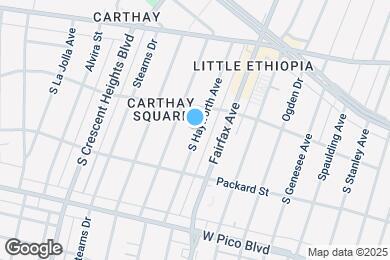 Map image of the property - 1129 S Hayworth Ave