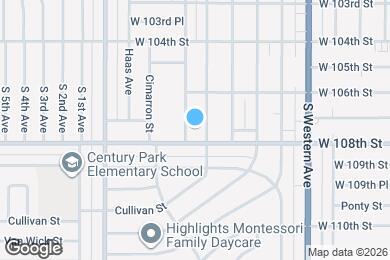 Map image of the property - 10646 S Wilton Pl