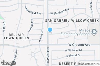 Map image of the property - 18002 N 42nd Dr
