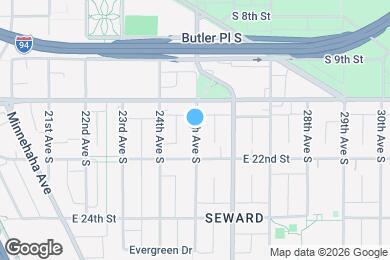 Map image of the property - 2102 25th Ave S