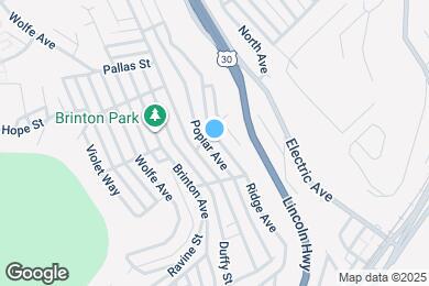 Map image of the property - 1508 Ridge Ave