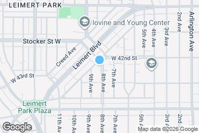 Map image of the property - 4213 8th Ave