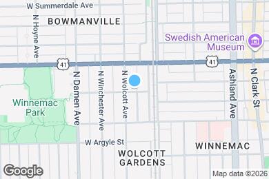 Map image of the property - 1827 W Winona St