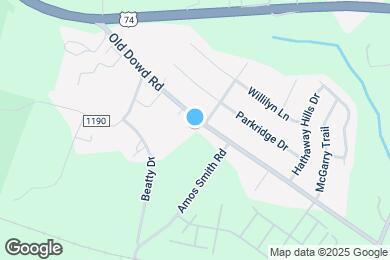 Map image of the property - 9807 Old Dowd Rd