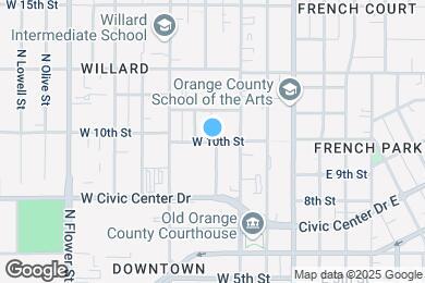 Map image of the property - 323 W 10th St