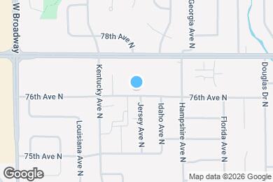 Map image of the property - 6834 76th Ave N