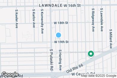 Map image of the property - 1856 S Harding Ave