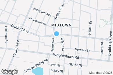 Map image of the property - 1870 Central Ave