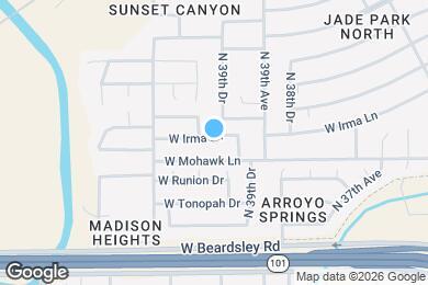 Map image of the property - 4009 W Irma Ln