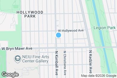 Map image of the property - 5631 N Kimball Ave