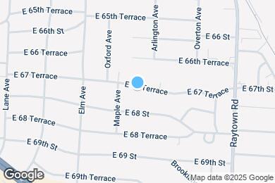 Map image of the property - 9421 E 67 Terrace