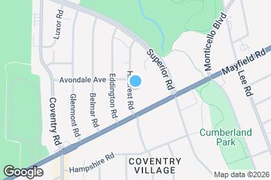Map image of the property - 1643 Hillcrest Rd