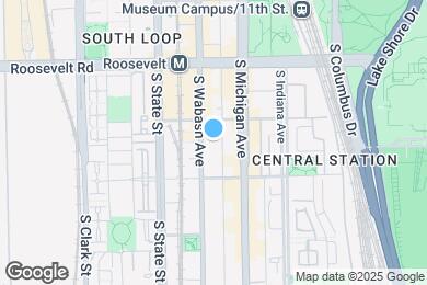 Map image of the property - 1321 S Wabash Ave