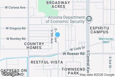 Map image of the property - 4855 S 4th Ave