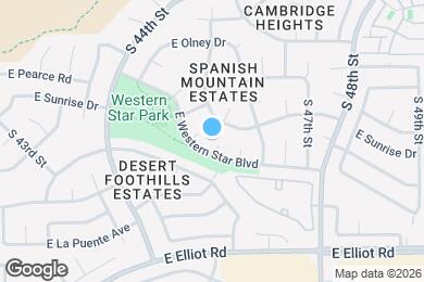 Map image of the property - 10438 S 45th Pl