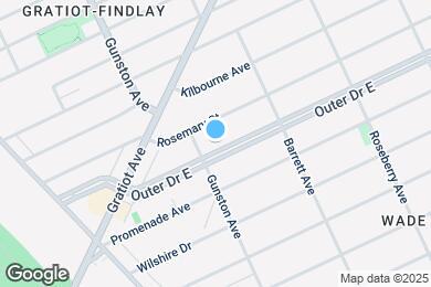 Map image of the property - 8205 E Outer Dr