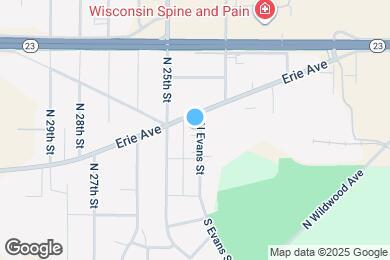Map image of the property - 822 N Evans St