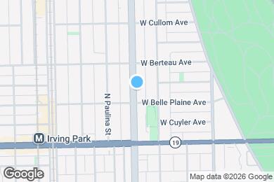 Map image of the property - 4127 N Ashland Ave